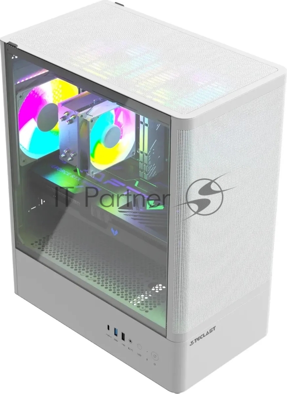 Компьютер Teclast G03 i5 14400F (2.5) 32Gb SSD1Tb RTX5060TI 8Gb Windows 11 Pro GbitEth WiFi BT 500W белый (G03 14400F32G1T5060T8WKRU)