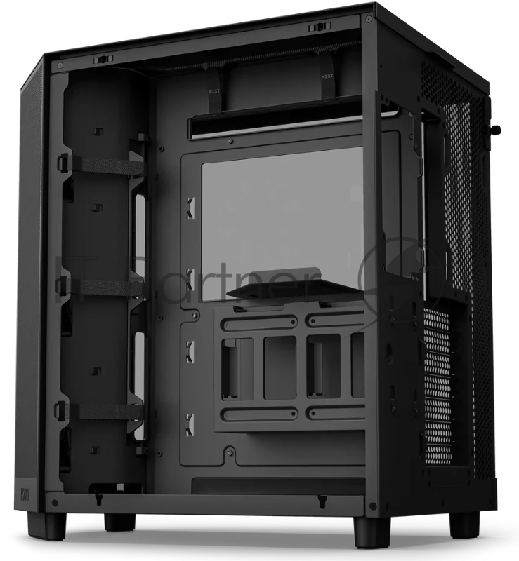 Корпус без блока питания/ Case NZXT H6 Flow, Midi-Tower, TG, 3x120mm, 2xUSB-A 3.2 + 1xUSB-C 3.2, ATX, mATX, mITX Black