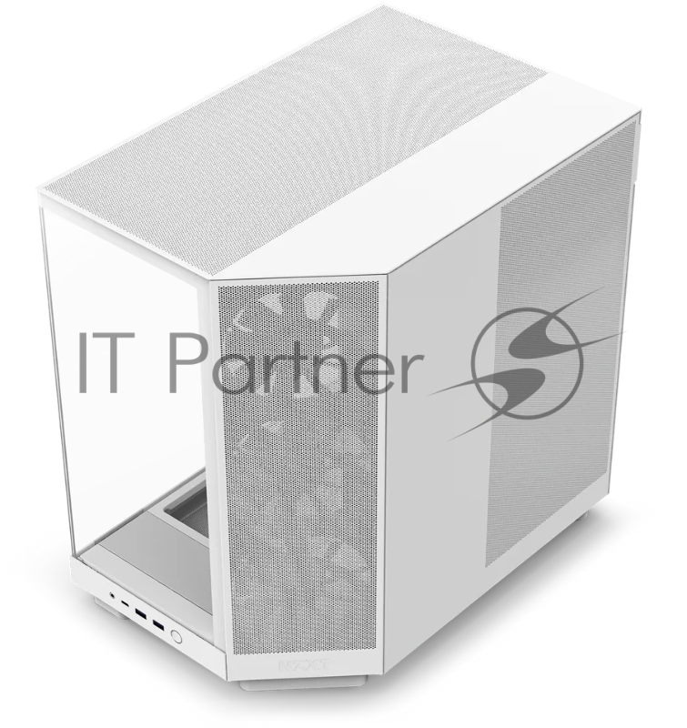 Корпус без блока питания/ Case NZXT H6 Flow, Midi-Tower, TG, 3x120mm, 2xUSB-A 3.2 + 1xUSB-C 3.2, ATX, mATX, mITX White