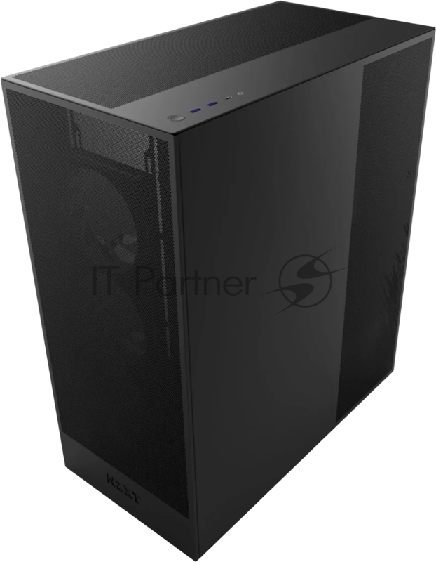 Корпус без блока питания/ Case NZXT H7 Flow RGB, Midi-Tower, TG, 3x120mm RGB, 2xUSB-A 3.2 + 1xUSB-C 3.2, E-ATX, ATX, mATX, mITX Black