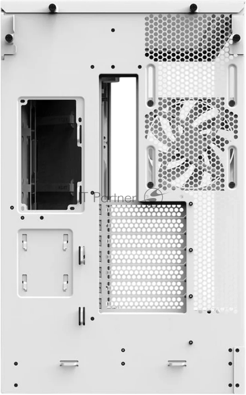 Корпус без блока питания/ Case NZXT H9 Flow RGB+ (2025), Midi-Tower, TG, 6x140mm RGB + 1x120mm RGB, 2xUSB-A 3.2 + 1xUSB-C 3.2, E-ATX, ATX, mATX, mITX White