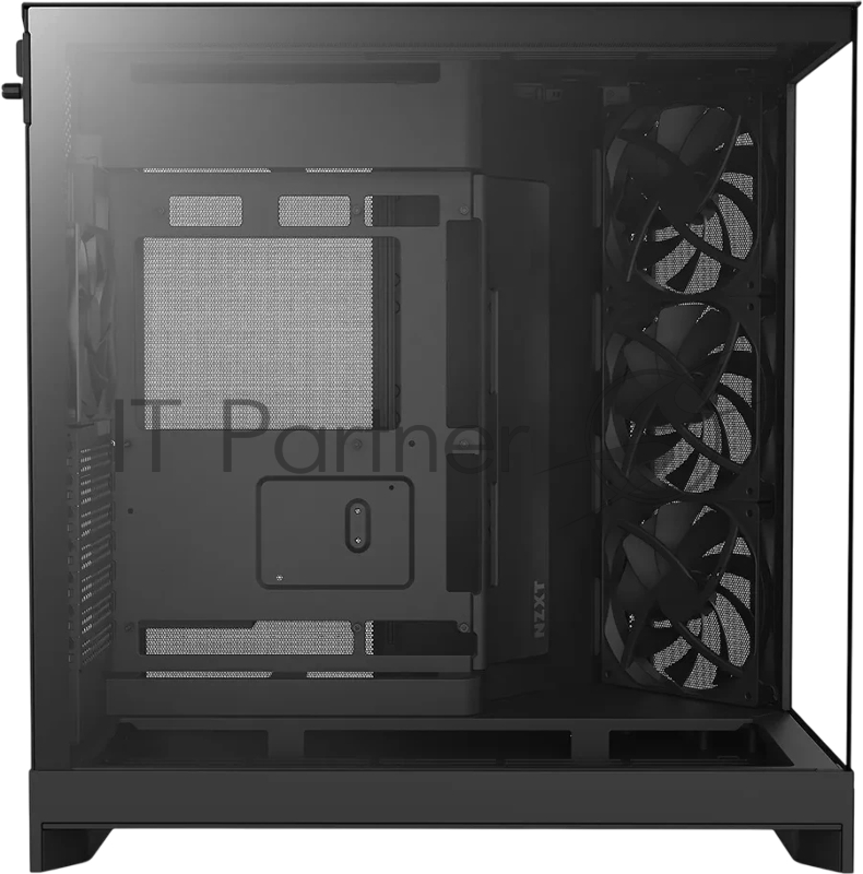 Корпус без блока питания/ Case NZXT H9 Flow (2025), Midi-Tower, TG, 3x140mm + 1x120mm, 2xUSB-A 3.2 + 1xUSB-C 3.2, E-ATX, ATX, mATX, mITX Black