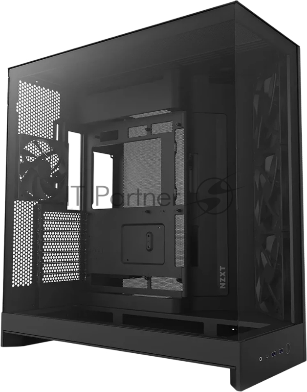 Корпус без блока питания/ Case NZXT H9 Flow (2025), Midi-Tower, TG, 3x140mm + 1x120mm, 2xUSB-A 3.2 + 1xUSB-C 3.2, E-ATX, ATX, mATX, mITX Black