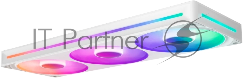 Кулер для корпуса ПК/ Case Cooler NZXT F360 RGB Core (120x120x25mm, 4-pin PWM, RGB, 75.12CFM, 30dBA, 2400RPM, White, Single-Frame RGB Fan Unit)