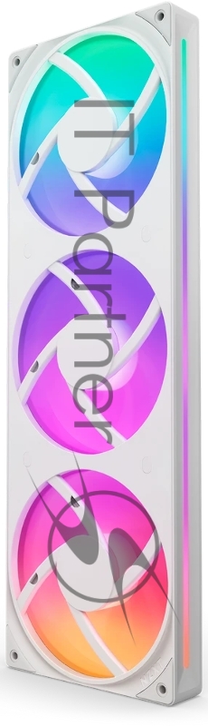 Кулер для корпуса ПК/ Case Cooler NZXT F360 RGB Core (120x120x25mm, 4-pin PWM, RGB, 75.12CFM, 30dBA, 2400RPM, White, Single-Frame RGB Fan Unit)