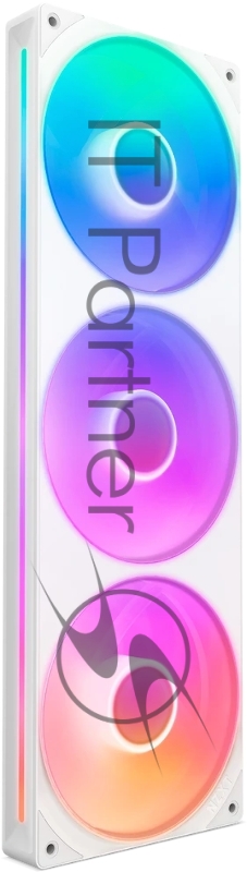 Кулер для корпуса ПК/ Case Cooler NZXT F360 RGB Core (120x120x25mm, 4-pin PWM, RGB, 75.12CFM, 30dBA, 2400RPM, White, Single-Frame RGB Fan Unit)