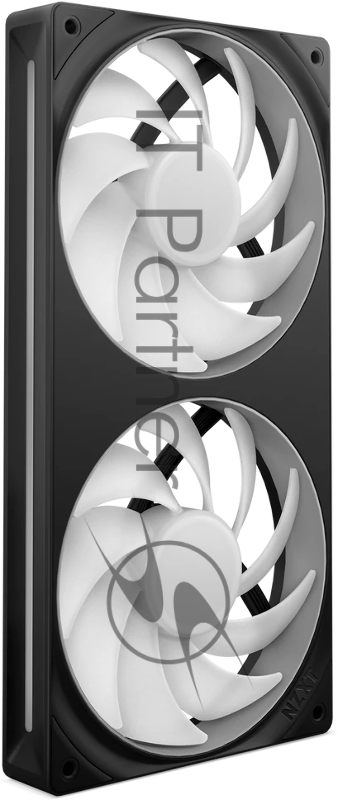 Кулер для корпуса ПК/ Case Cooler NZXT F240 RGB Core (120x120x25mm, 4-pin PWM, RGB, 75.12CFM, 30dBA, 2400RPM, Black, Single-Frame RGB Fan Unit)