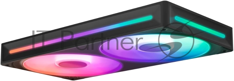 Кулер для корпуса ПК/ Case Cooler NZXT F240 RGB Core (120x120x25mm, 4-pin PWM, RGB, 75.12CFM, 30dBA, 2400RPM, Black, Single-Frame RGB Fan Unit)