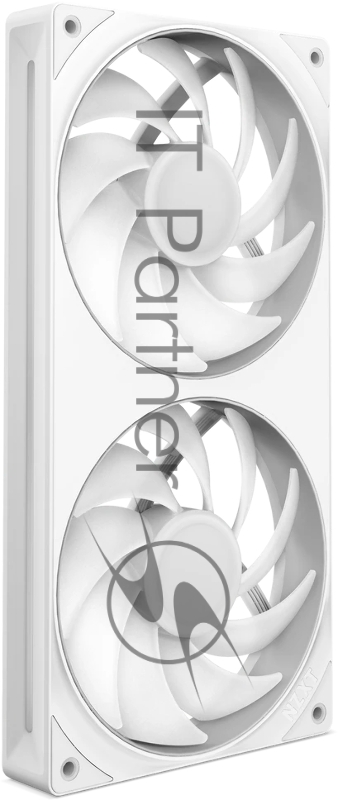 Кулер для корпуса ПК/ Case Cooler NZXT F240 RGB Core (120x120x25mm, 4-pin PWM, RGB, 75.12CFM, 30dBA, 2400RPM, White, Single-Frame RGB Fan Unit)