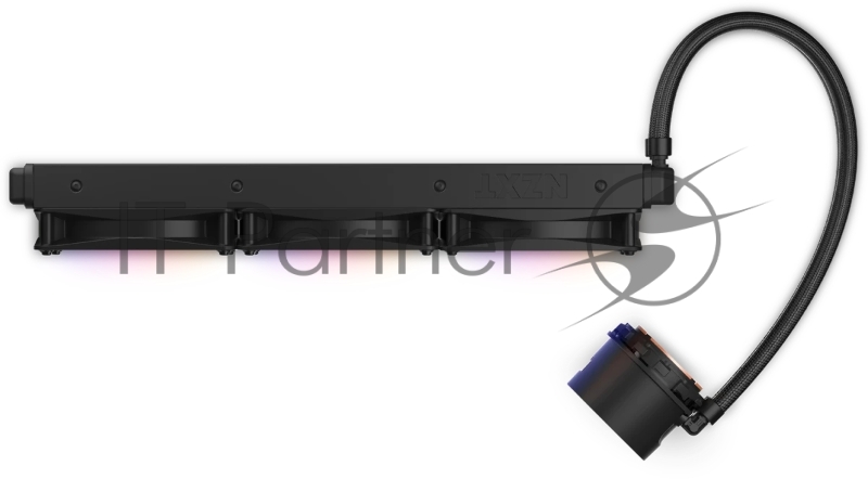 Система жидкостного охлаждения для ПК/ Water Cooling System NZXT Kraken 360 RGB (270W, 360mm, LED temp., Black, RGB/ Fans: 3x120mm, 78.86CFM, 33.88dBA, 1800RPM/ Pump height 55.97mm, 2800RPM, Rad thickness 27mm/ S: 1851, 1700, 1200, 115X, AM5, AM4)