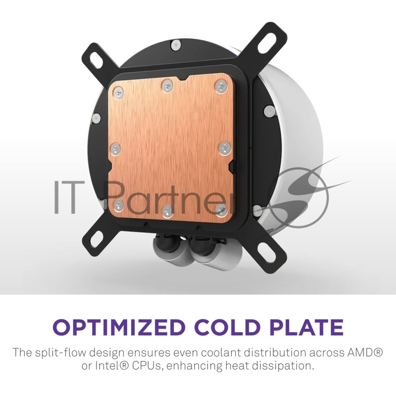 Система жидкостного охлаждения для ПК/ Water Cooling System NZXT Kraken Elite 420 RGB (350W, 420mm, LED temp., White/ Fans: 3x140mm, 98.61CFM, 34.5dBA, 2000RPM/ Pump height 65mm, 2800RPM, Rad thickness 27mm/ S: 1851, 1700, 1200, 115X, AM5, AM4)