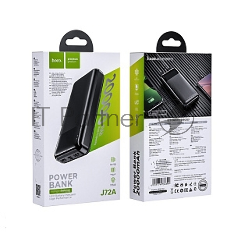 Внешний аккумулятор HOCO (6931474738394) J72A Easy travel PB 20000 mAh черный