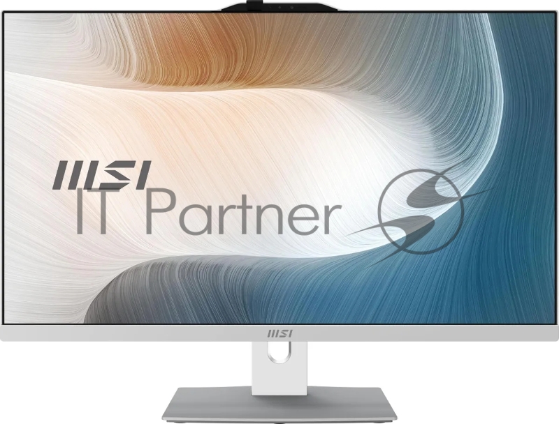Моноблок MSI Modern AM242P 1M-1020XRU 23.8 Full HD Core 7 150U (1.8) 16Gb SSD512Gb Graphics без ОС GbitEth WiFi BT 120W клавиатура мышь Cam белый 1920x1080