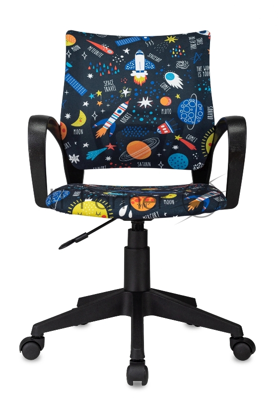 Кресло детское Бюрократ Burokids 1 мультиколор шаттл крестов. пластик