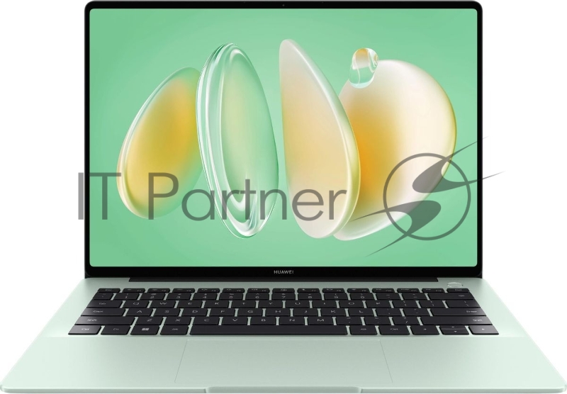 Ноутбук Huawei MateBook 14 FlemingH зеленый Core Ultra 5 155H 16Gb SSD1Tb Intel Arc 14 OLED Touch 2K (2880x1920) без ОС WiFi BT Cam