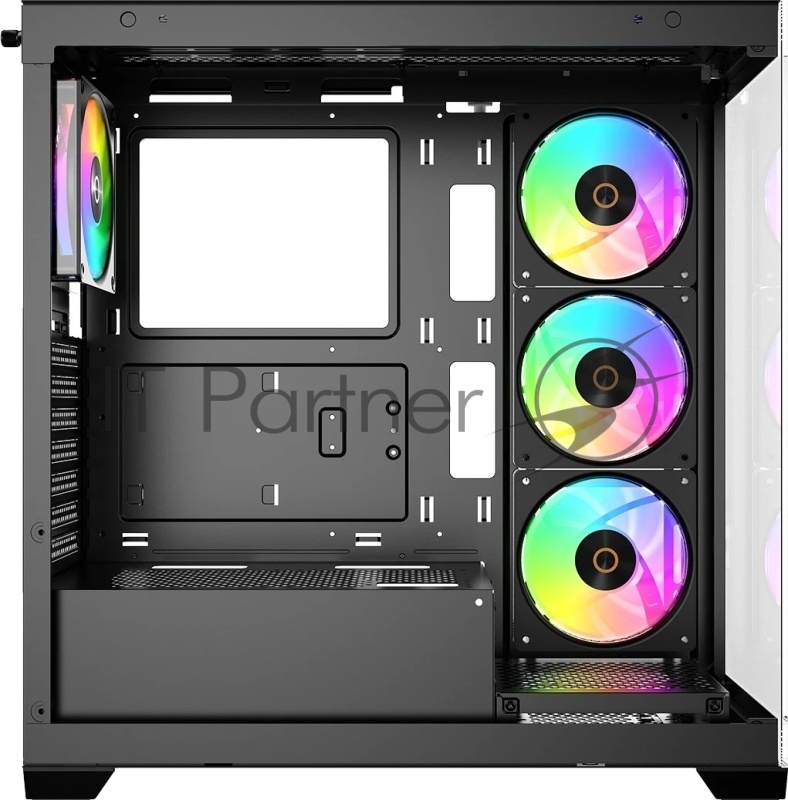 Корпус для ПК Case Ocypus Gamma C72 BK ARGB ATX / win / black / 4 ARGB fans / no PSU / Tempered Glass