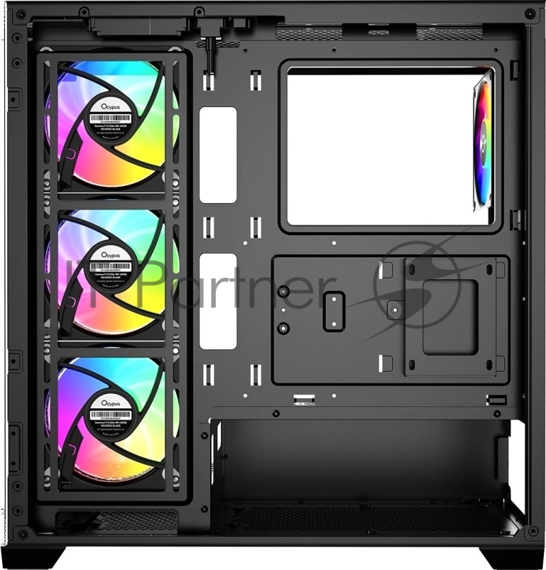 Корпус для ПК Case Ocypus Gamma C72 BK ARGB ATX / win / black / 4 ARGB fans / no PSU / Tempered Glass