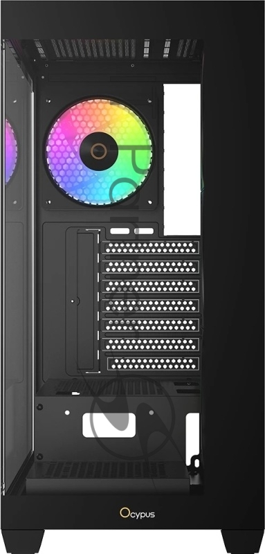 Корпус для ПК Case Ocypus Gamma C72 BK ARGB ATX / win / black / 4 ARGB fans / no PSU / Tempered Glass