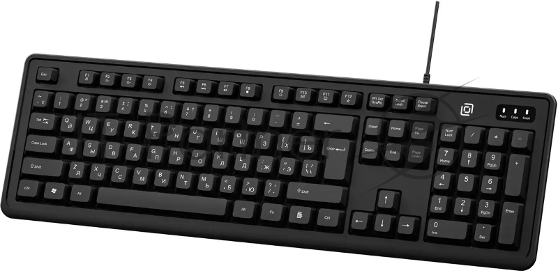 Клавиатура Оклик K175 черный USB Multimedia