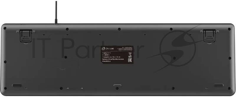 Клавиатура Оклик K175 черный USB Multimedia