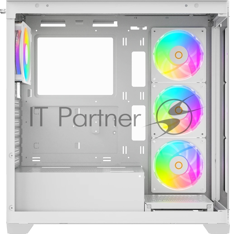 Компьютерный корпус Ocypus Gamma C72 WH ARGB ATX / win / white / 4 ARGB fans / no PSU / Tempered Glass