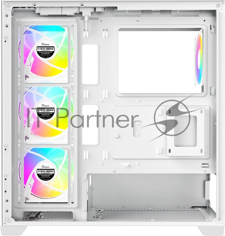 Компьютерный корпус Ocypus Gamma C72 WH ARGB ATX / win / white / 4 ARGB fans / no PSU / Tempered Glass