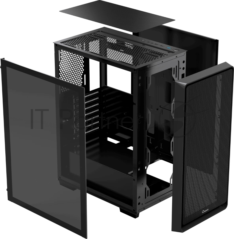 Компьютерный корпус Ocypus Gamma C60 BK ATX / win / black / no PSU / Tempered Glass