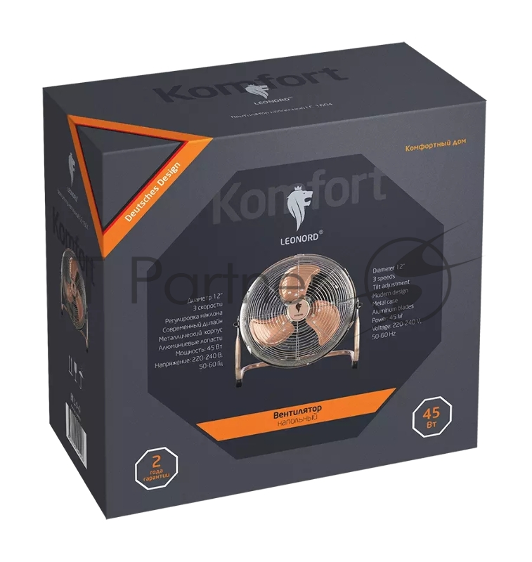Вентилятор Leonord LE-1604 1шт/коробка