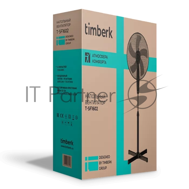 Вентилятор напольный TIMBERK T-SF1602