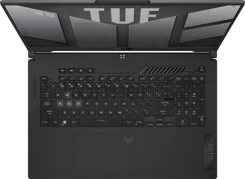 Ноутбук ASUS TUF Gaming F17 FX707ZC4-HX095 серый Intel Core i5 12500H 2500MHz/17.3/1920x1080/32GB/51 SSD/NVIDIA GeForce RTX 3050 4GB/Wi-Fi/Bluetooth/DOS
