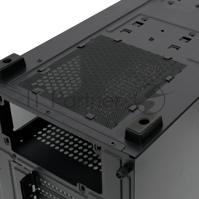 Корпус без блока питания/ Case HSPD M730, Mesh Mid Tower, Black, TG, 0.4 SPCC, no fans, E-ATX, ATX, mATX, mITX, 155/280/175-200mm, 2x2.5, 2x3.5, 7xPCI, 1xUSB-A 3.0, 2xUSB-A 1.0, 335x193x445mm