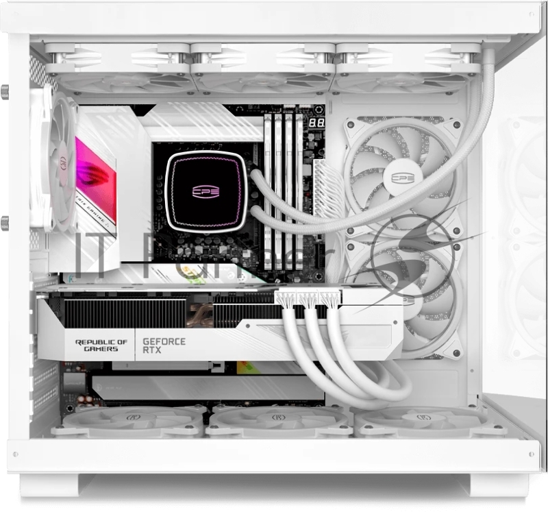 Корпус без блока питания/ Case PCCooler C3T500 ARGB WH, Midi-Tower, TG, 6x120mm ARGB, 1xUSB-C 3.1 + 2xUSB-A 3.0, ATX, mATX, mITX White