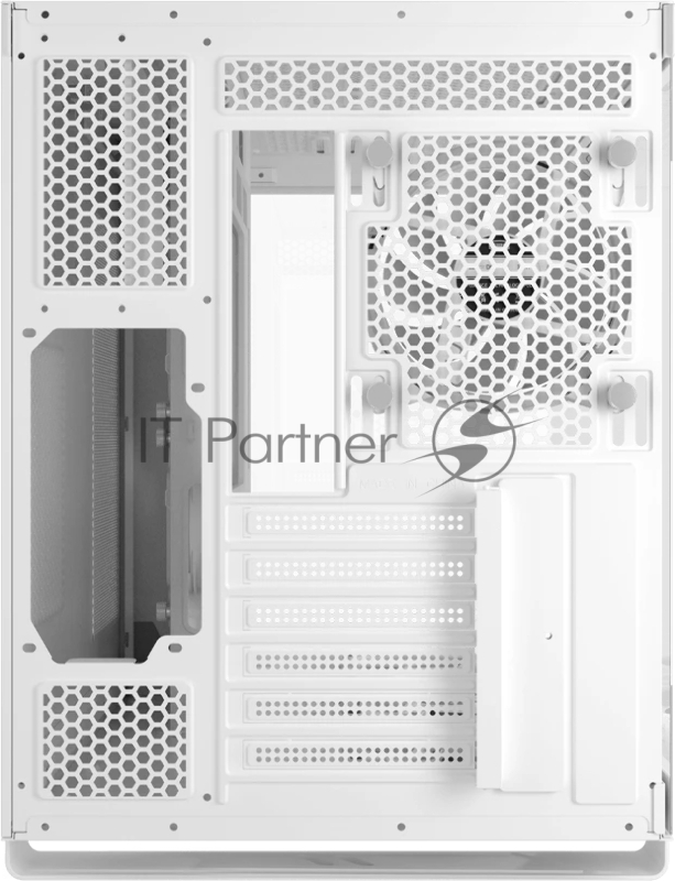 Корпус без блока питания/ Case PCCooler C3T500 ARGB WH, Midi-Tower, TG, 6x120mm ARGB, 1xUSB-C 3.1 + 2xUSB-A 3.0, ATX, mATX, mITX White