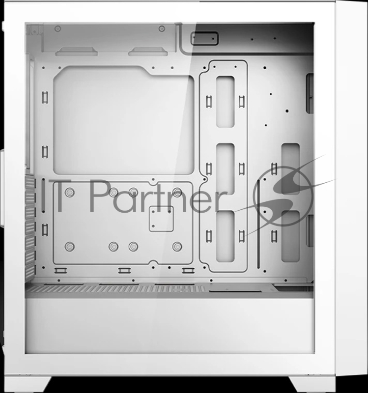 Корпус без блока питания/ Case PCCooler C3D510 WH, Midi-Tower, TG, Mesh, no fans, 2xUSB-A 3.0, E-ATX, ATX, mATX, mITX White