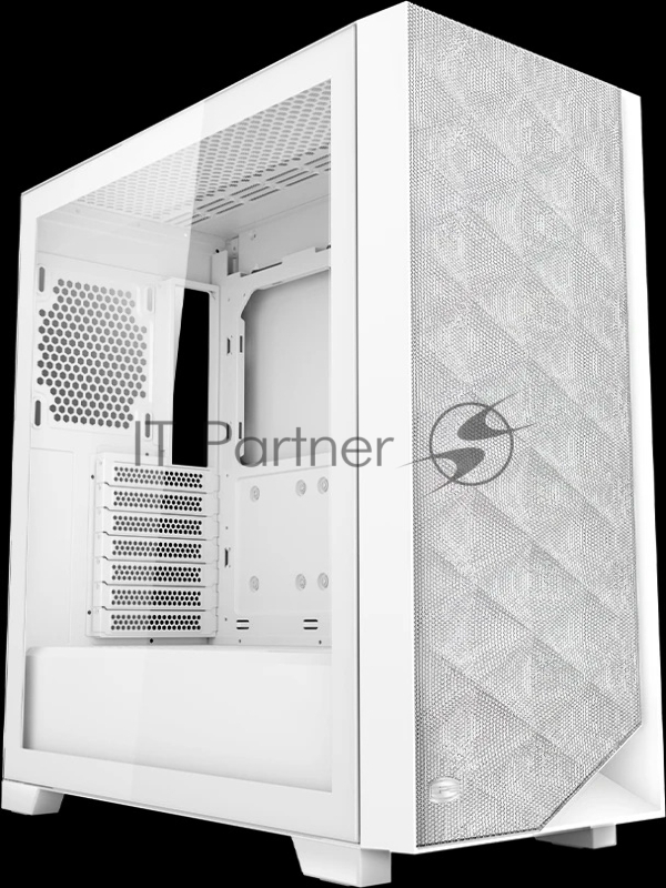 Корпус без блока питания/ Case PCCooler C3D510 WH, Midi-Tower, TG, Mesh, no fans, 2xUSB-A 3.0, E-ATX, ATX, mATX, mITX White
