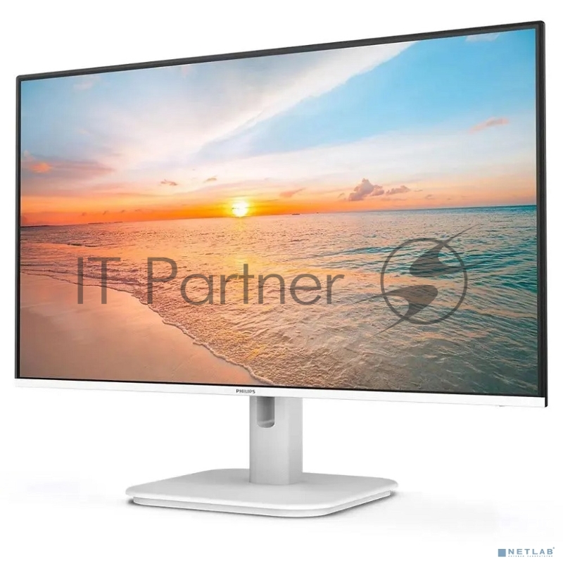Монитор 23.8 Philips 24E1N1100AW IPS 1920x1080, 100 Гц, 4 мс, 16:9, 250 кд/м², HDMI 1.4, VGA, 3.5 мм, динамики (2x2 Вт), черный/белый