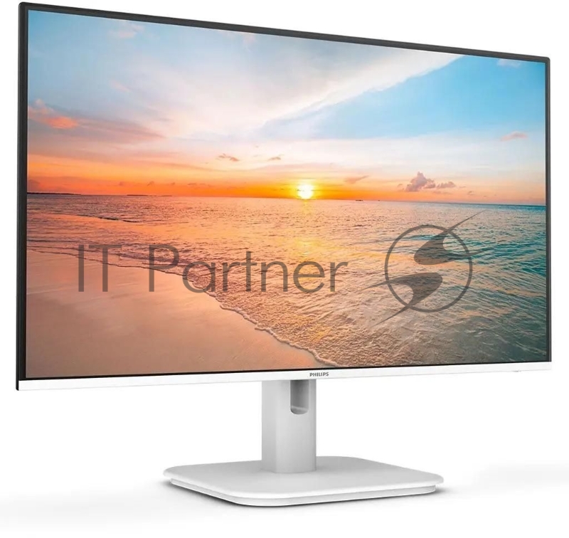 Монитор 23.8 Philips 24E1N1100AW IPS 1920x1080, 100 Гц, 4 мс, 16:9, 250 кд/м², HDMI 1.4, VGA, 3.5 мм, динамики (2x2 Вт), черный/белый