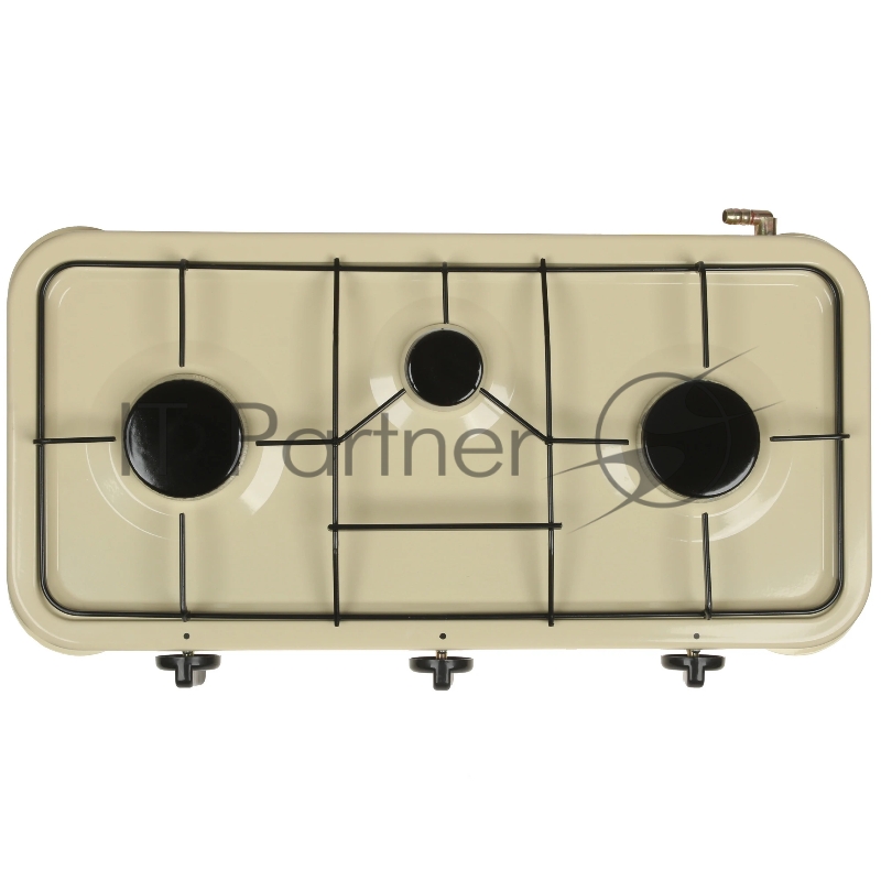 Настольная плита АКСИНЬЯ КС-107 трехконфорочная,бежевый