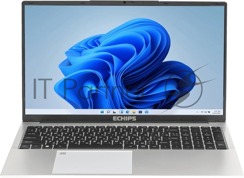 Ноутбук/ Taganay 17.3(1920x1080 IPS (матовый))/Intel Celeron N5095(2Ghz)/16384Mb/512SSDGb/n UHD Graphics/Cam/BT/WiFi/-/33.9WHr 1y/1.9kg/Silver/Win11Home