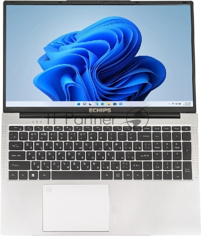 Ноутбук/ Taganay 17.3(1920x1080 IPS (матовый))/Intel Celeron N5095(2Ghz)/16384Mb/512SSDGb/n UHD Graphics/Cam/BT/WiFi/-/33.9WHr 1y/1.9kg/Silver/Win11Home