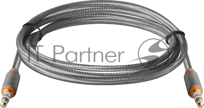 Кабель Defender Аудио-кабель JACK01-03 Серый JACK M- JACK M, 1,2м (87514)