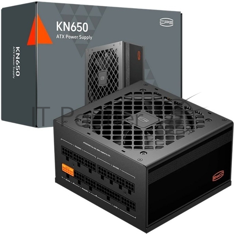 Блок питания ПК/ Power Supply PCCooler, 650W 80+ Gold (ATX, 3.1, Full modular, 1x24(20+4)pin, 2xCPU 8(4+4)pin, 2xPCIe*2 8(6+2)pin, 1x12VHPWR, 5xSATA*3, 1xMOLEX4pin, Active, 120x120mm, 140x150x86mm, APFC, OVP/UVP/SCP/OPP/OCP/OTP/SPD, black)