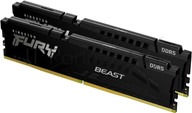 Модуль памяти DDR 5 DIMM 128Gb PC44800, 5600Mhz, Kingston FURY Beast Black EXPO CL36 (Kit of 2)(KF556C36BBEK2-128)