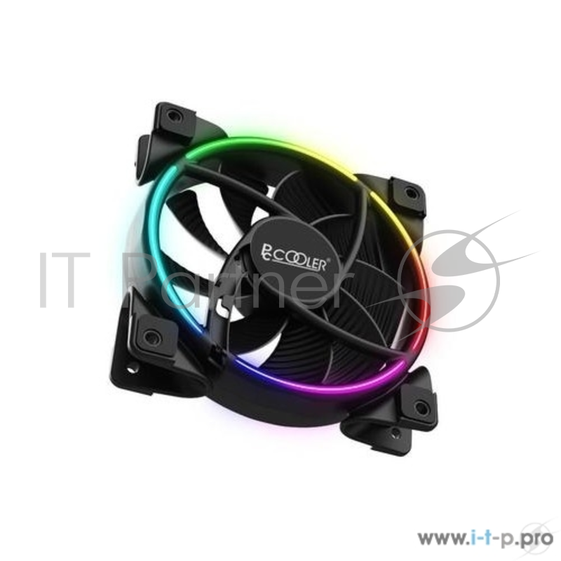Вентиляторы PCCooler Вентилятор CORONA RGB 120x120x25 мм (PWM, 40шт./кор, пит. от мат.платы и БП, 800-1800 об/мин) Retail