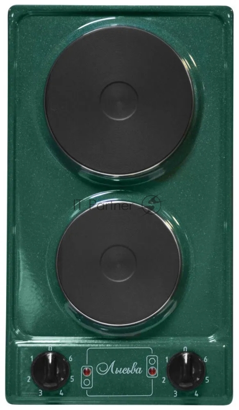 Настольная плита ЛЫСЬВА ЭПБ 21 рябчик малахит, 2,2кВт