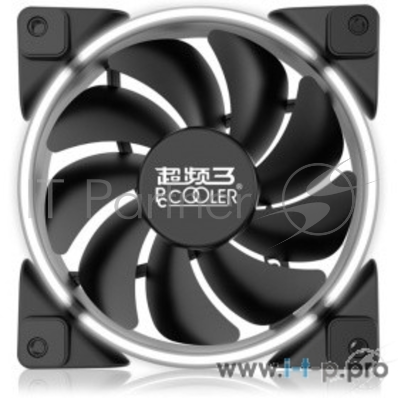 Вентиляторы PCCooler Вентилятор CORONA WHITE 120x120x25 мм (PWM, 40шт./кор, пит. от мат.платы и БП, 800-1800 об/мин) Retail