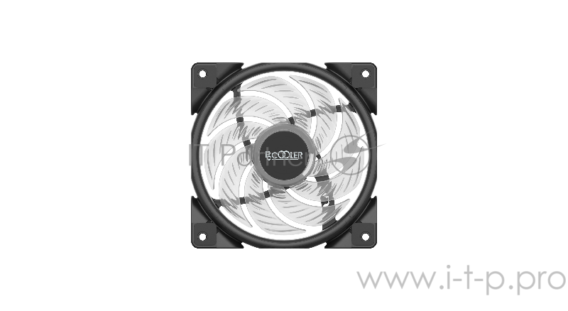 Вентиляторы PCCooler Вентилятор HALO RGB 120x120x25 мм (PWM, 40шт./кор, пит. от мат.платы и БП, 800-1800 об/мин) Retail