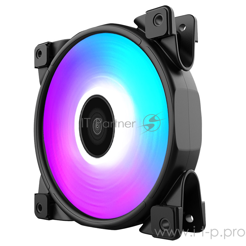 Вентиляторы PCCooler Вентилятор HALO RGB 120x120x25 мм (PWM, 40шт./кор, пит. от мат.платы и БП, 800-1800 об/мин) Retail