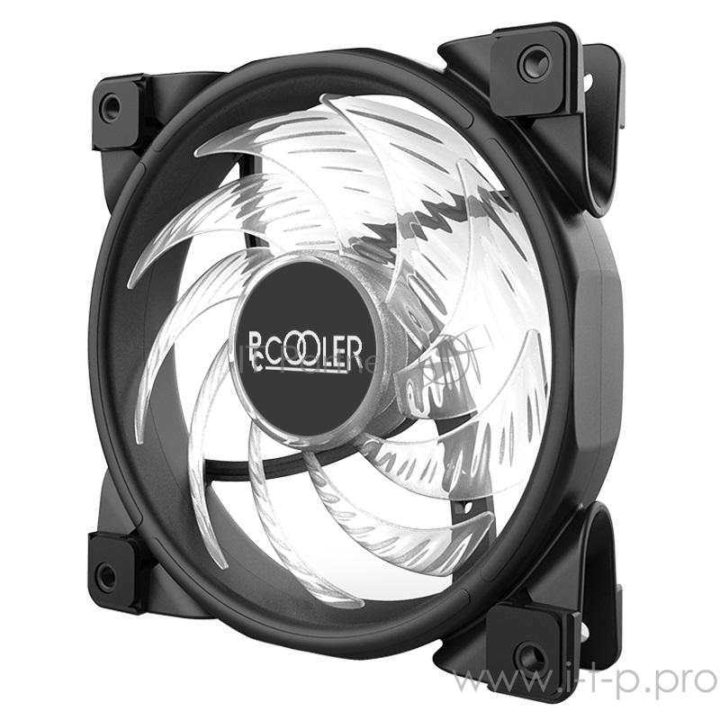 Вентиляторы PCCooler Вентилятор HALO RGB 120x120x25 мм (PWM, 40шт./кор, пит. от мат.платы и БП, 800-1800 об/мин) Retail