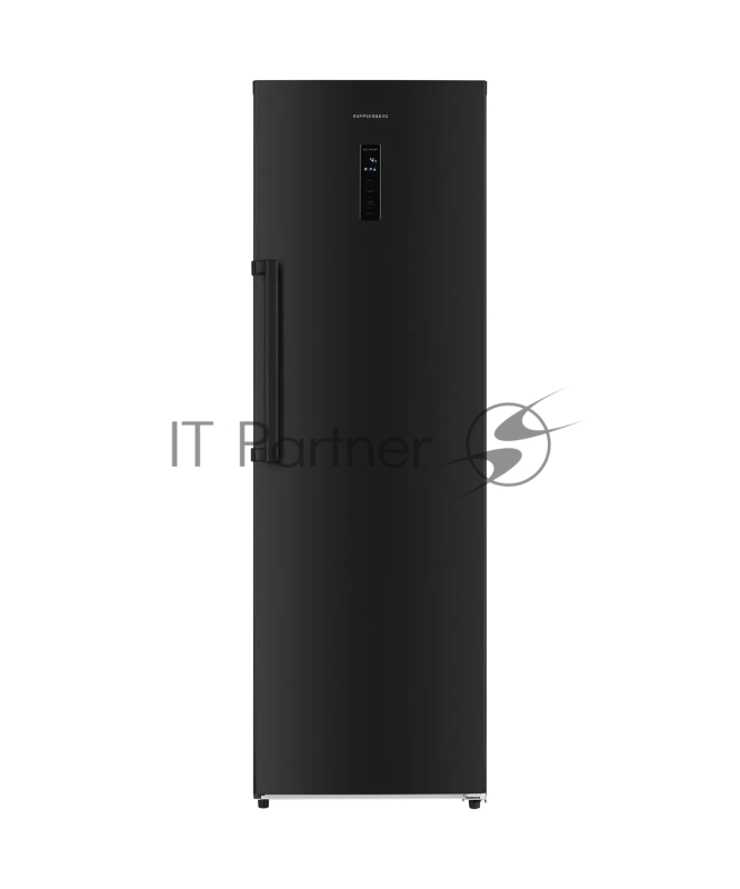 Холодильник KUPPERSBERG NRS 189 DX, High-Tech, отдельностоящий, однодверный, без МК, объем 387 л, электронное управление, No Frost, LED дисплей, LED освещение, супер охлаждение, режим Отпуск, зона свежести, энергоэффективность А+, цвет черный